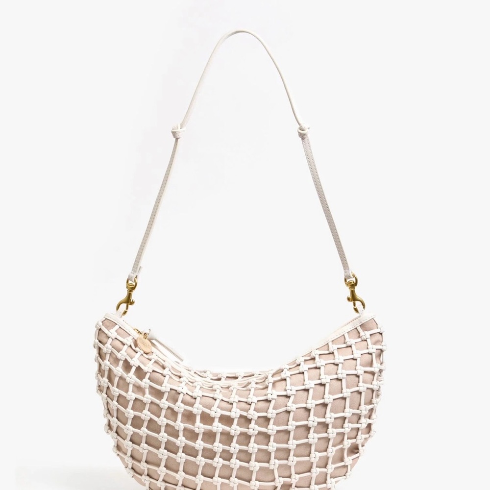 Clare V Lune White Knot Woven Leather - Picture 4 of 4